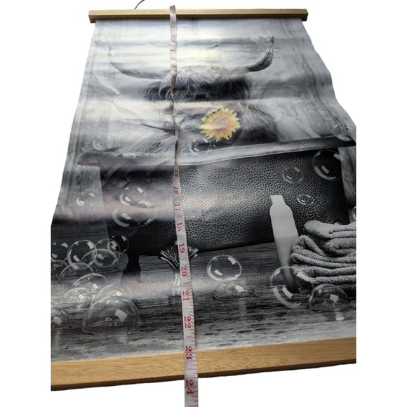 Wall Art- Cow in Bathtub. Black and White. - Picture 4 of 9